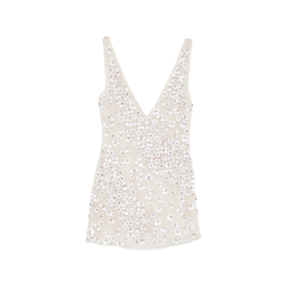 Cult Gaia Sequin Floral Mini Dress