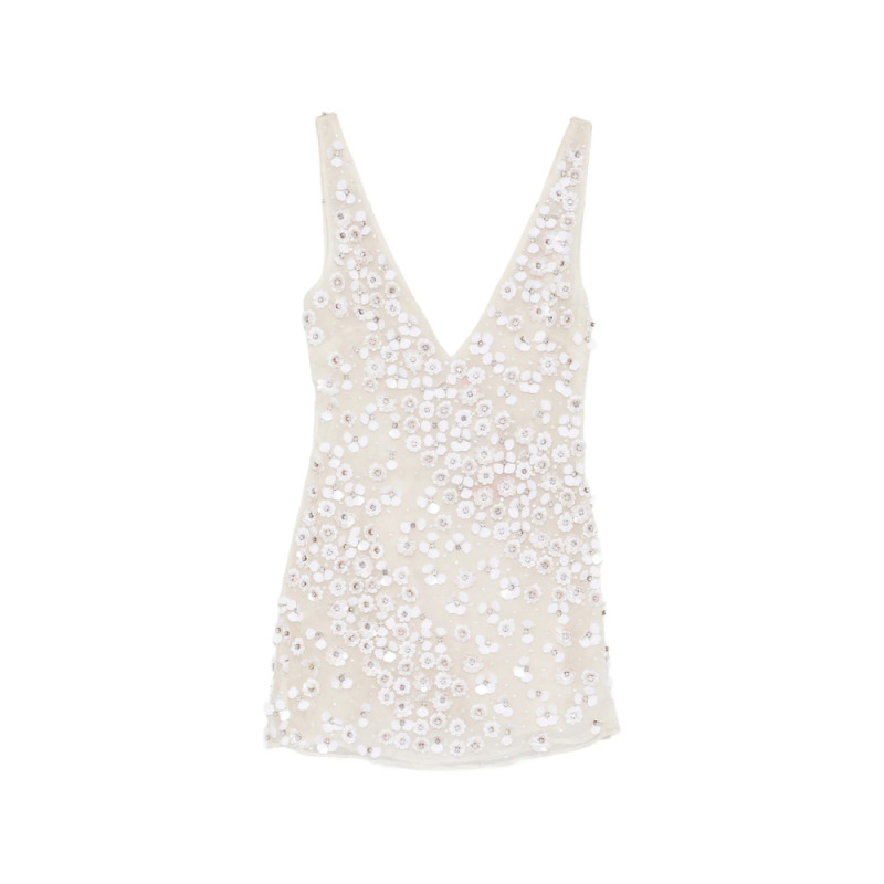 Cult Gaia Sequin Floral Mini Dress