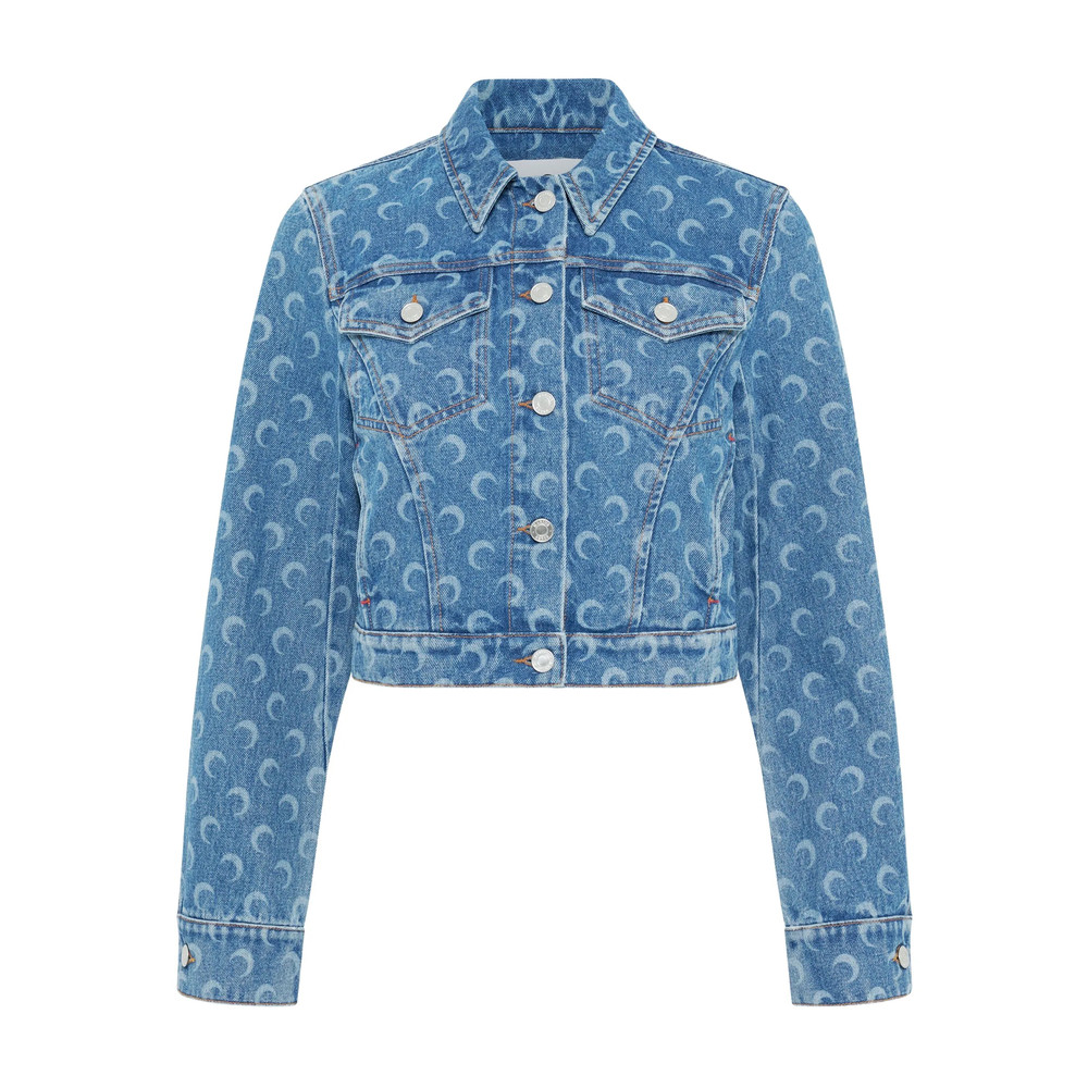 Marine Serre Moon-print Denim Jacket