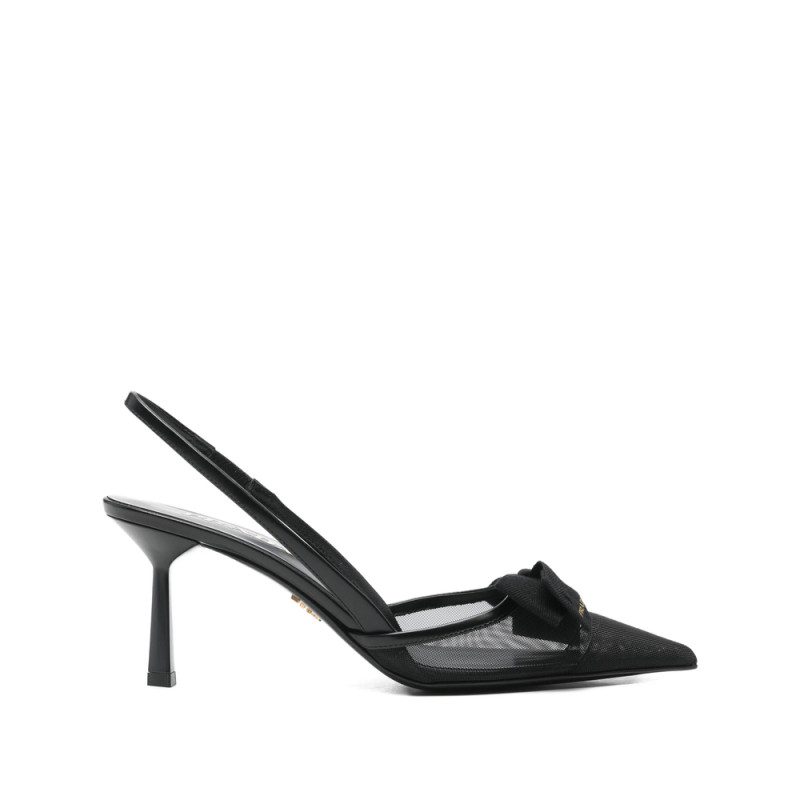 Prada Bow Pointed-toe Pumps
