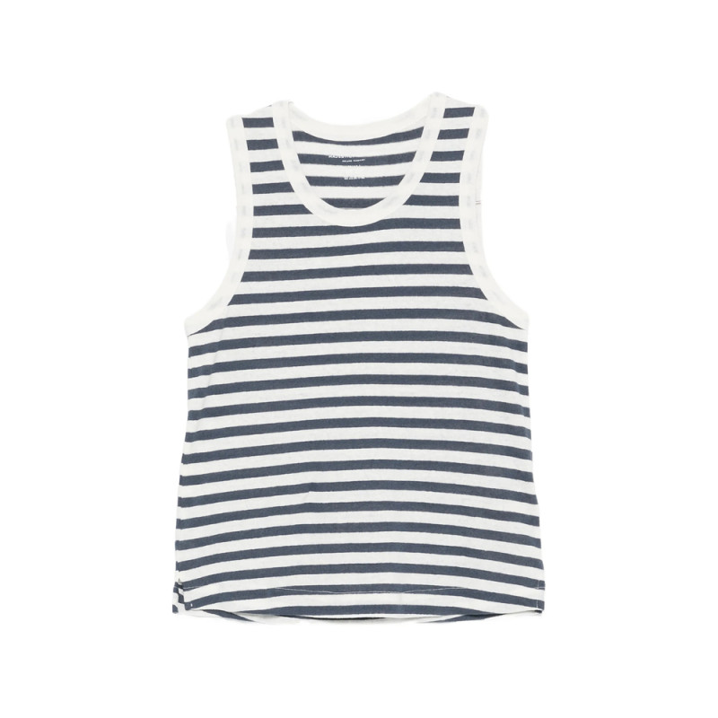 Majestic Filatures Striped Sleeveless Tank Top