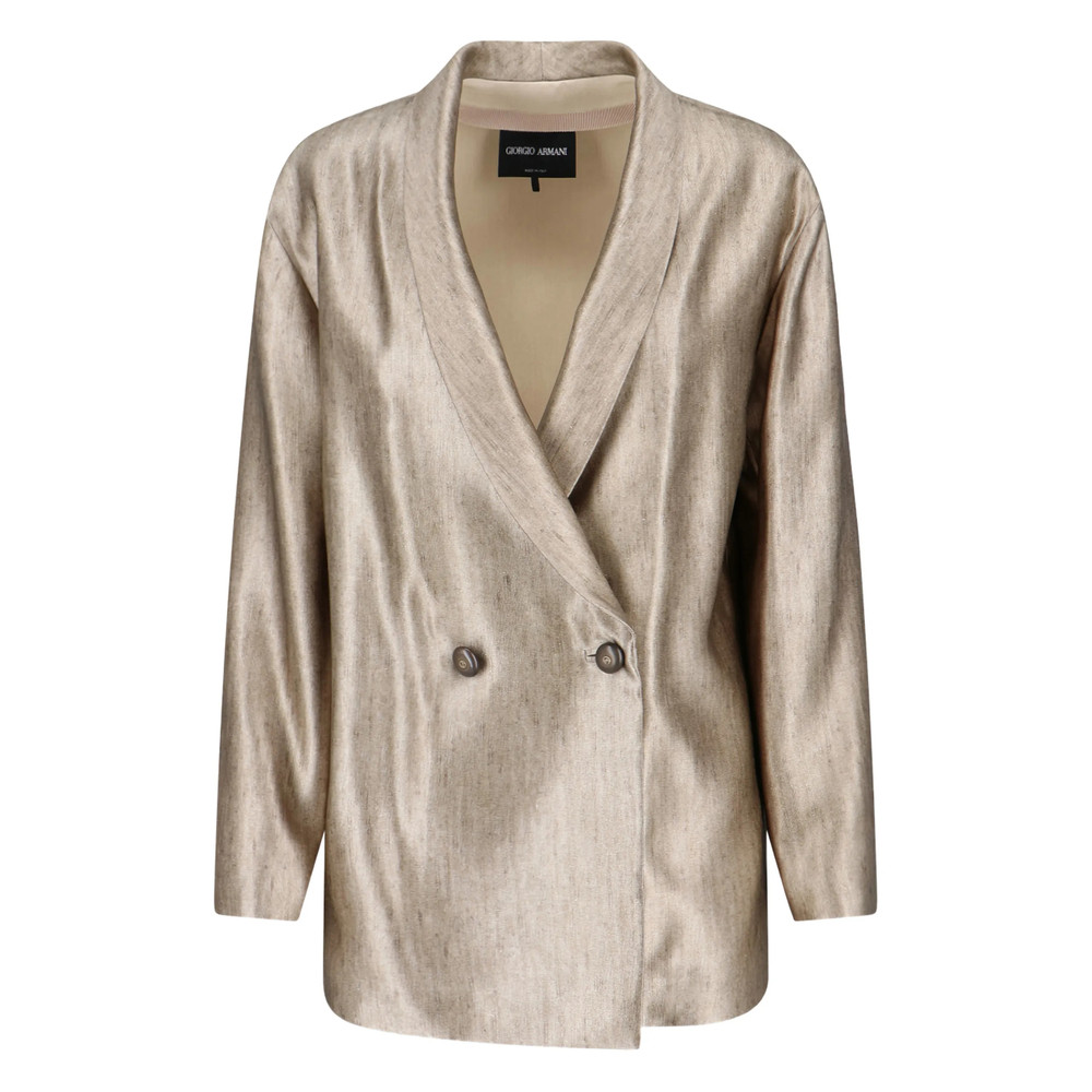 Giorgio Armani Double-breasted Silk Blazer