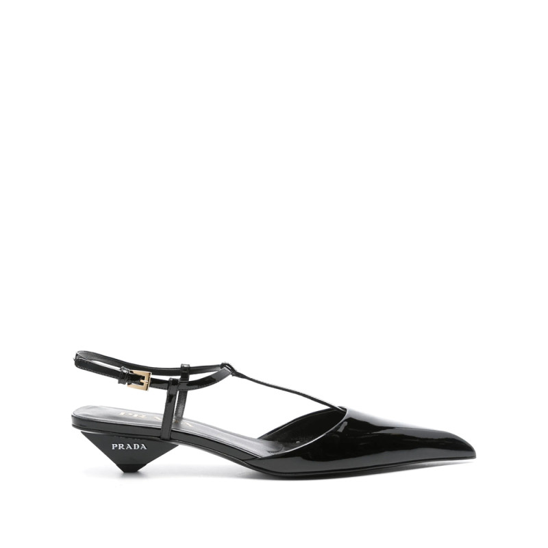 Prada 35mm Leather Slingback Pumps