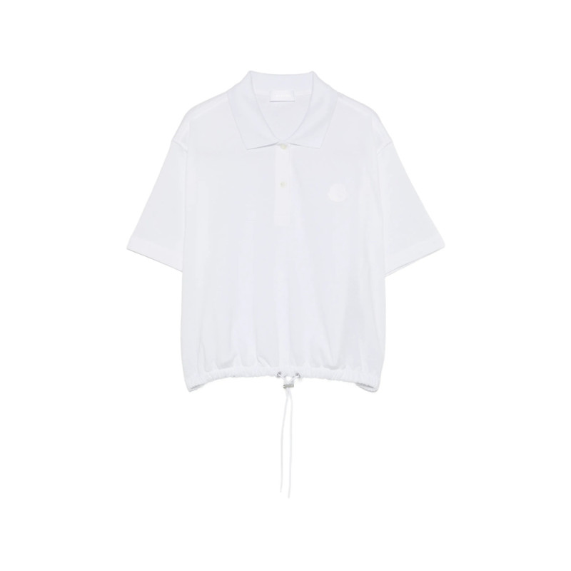 Moncler Drawstring-hem Polo Top