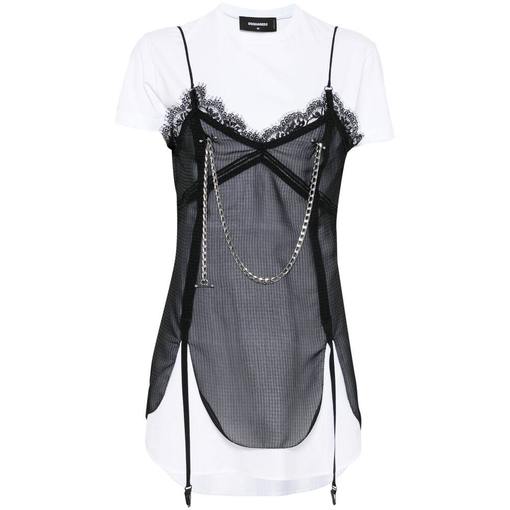 Dsquared2 Pierced Apron Dress