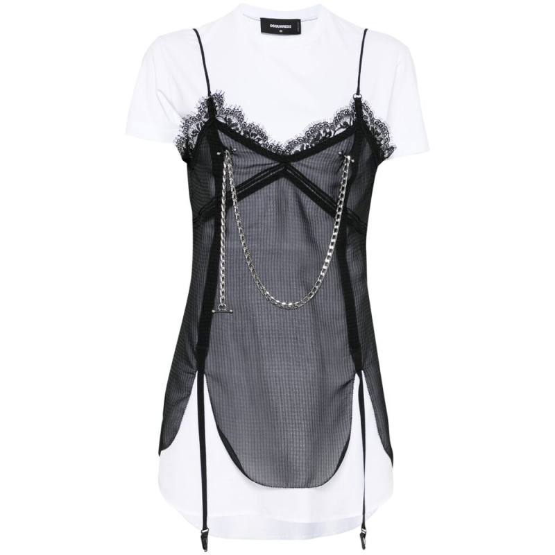 Dsquared2 Pierced Apron Dress