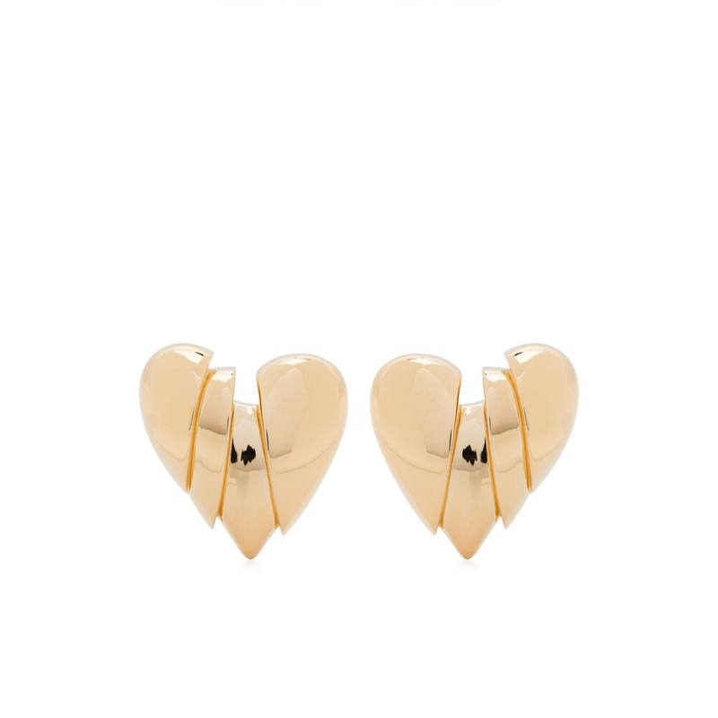 Amina Muaddi Heart Breaker Earrings