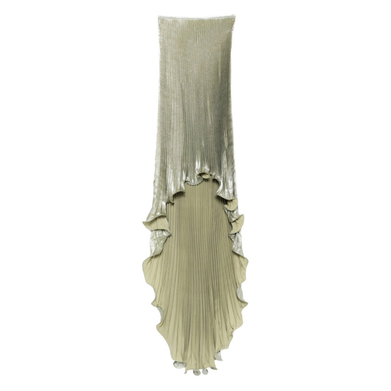 L'idee Pleated Ruffle Dress
