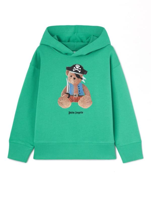 bear graphic-print hoodie