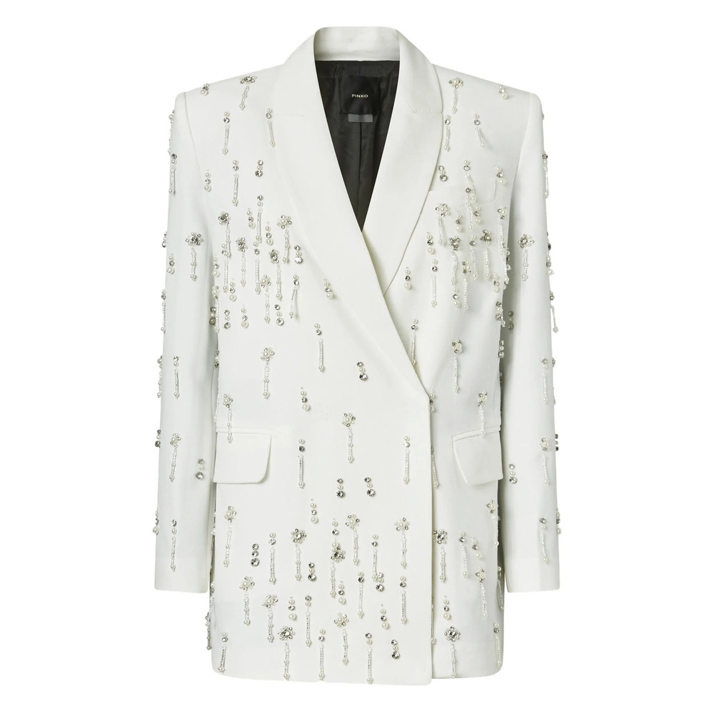 Pinko Crystal-embellished Double-breasted Jacket