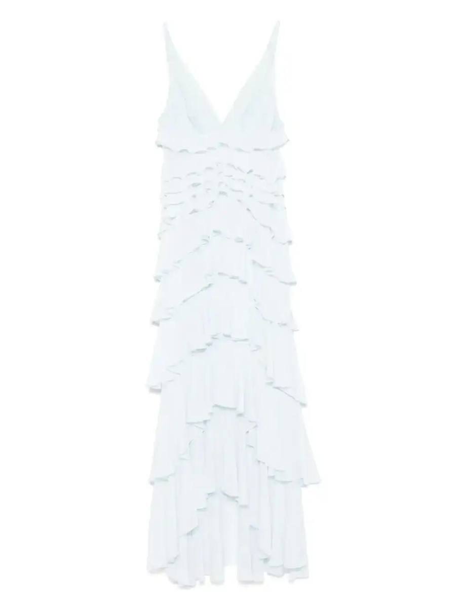 georgette tiered gown