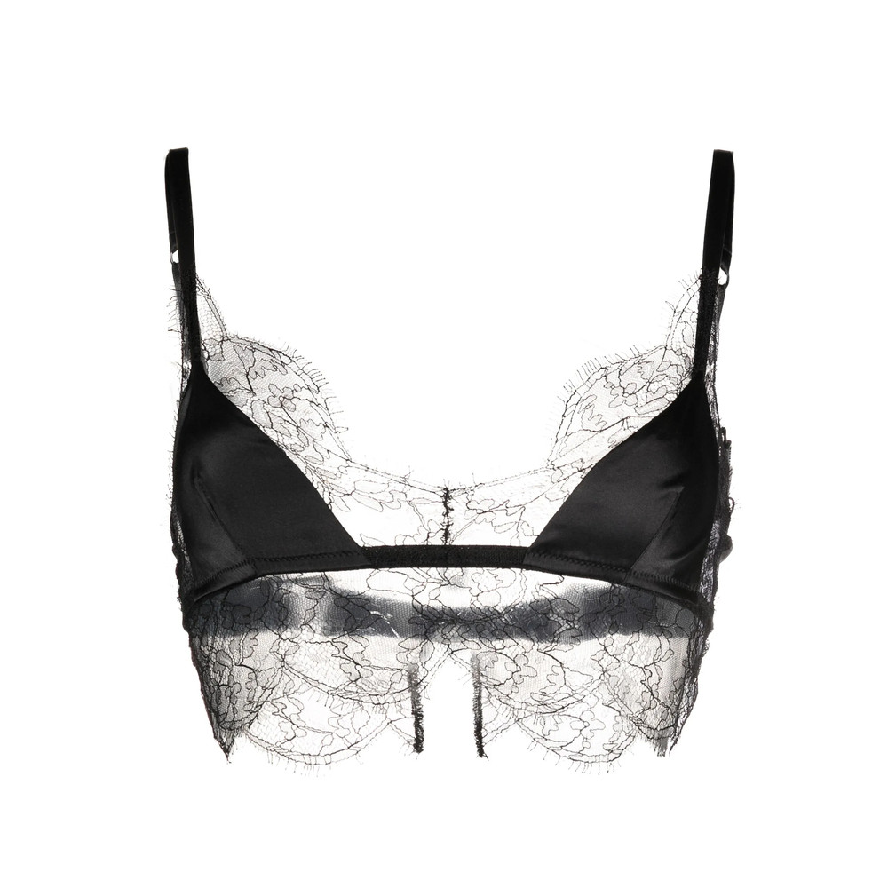 Dolce & Gabbana Lace-trim Satin Bra