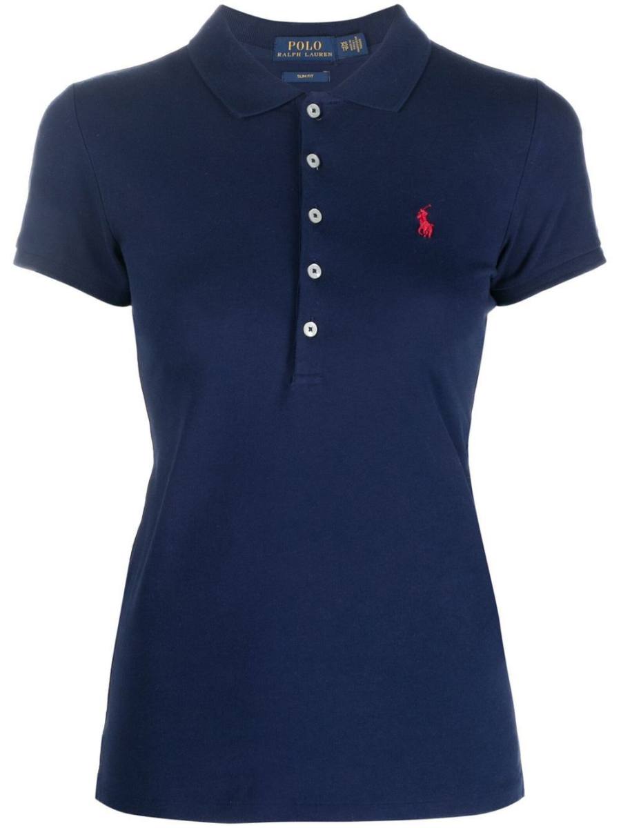 Julie logo-embroidered polo shirt