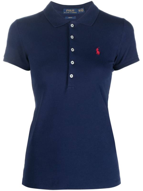 Julie logo-embroidered polo shirt