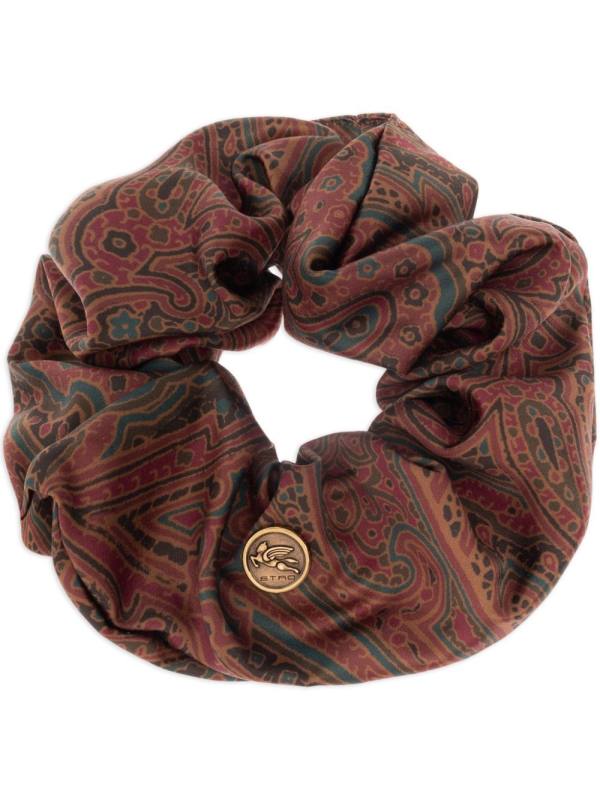 paisley-print scrunch