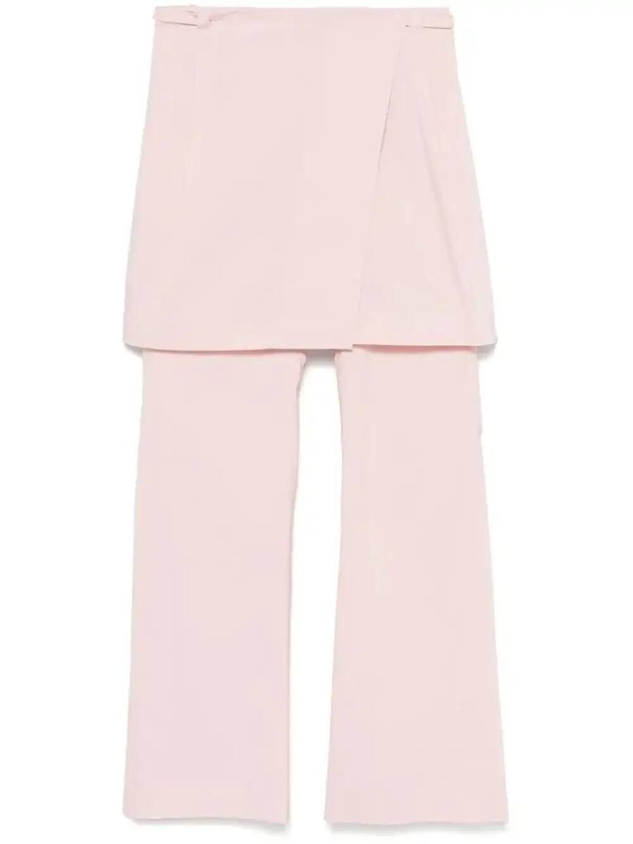 layered wrap trousers
