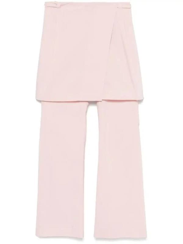 layered wrap trousers