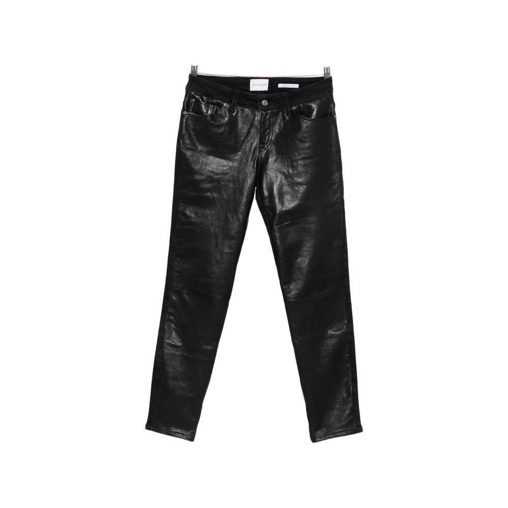 7 For All Mankind Coated Zip-detail Jeans