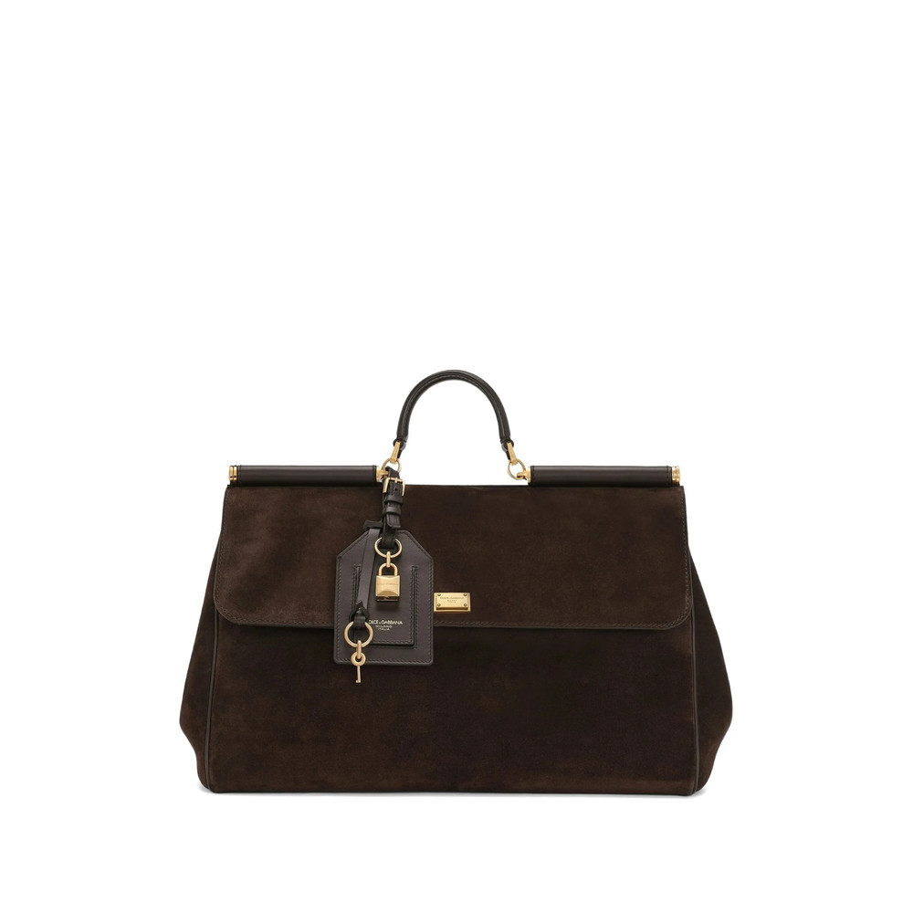 Dolce & Gabbana Sicily Suede Tote Bag