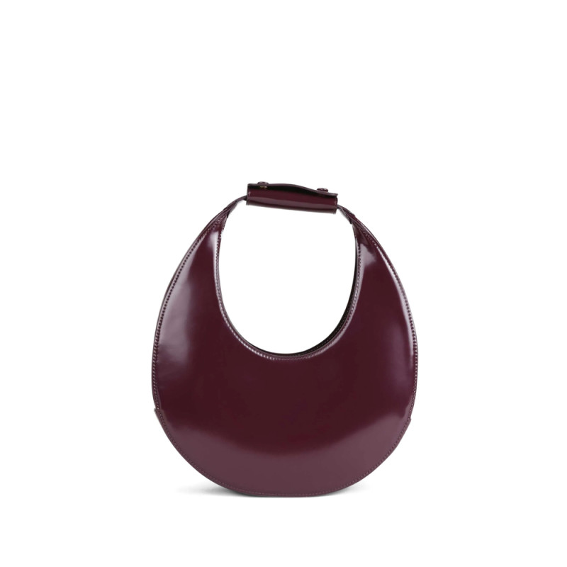 Staud Moon Crescent Patent-leather Tote Bag