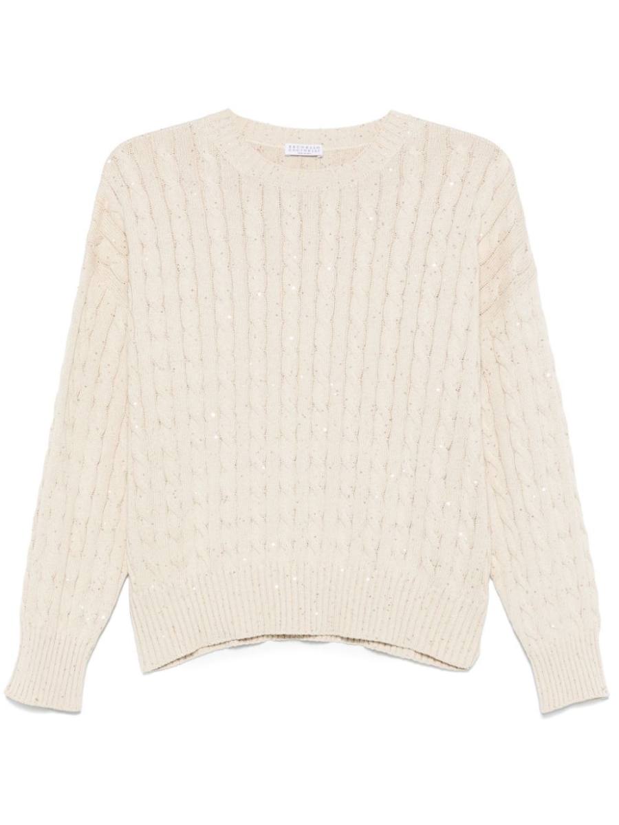 sequin-embellished sweater
