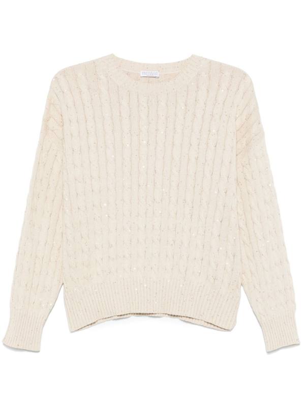 sequin-embellished sweater