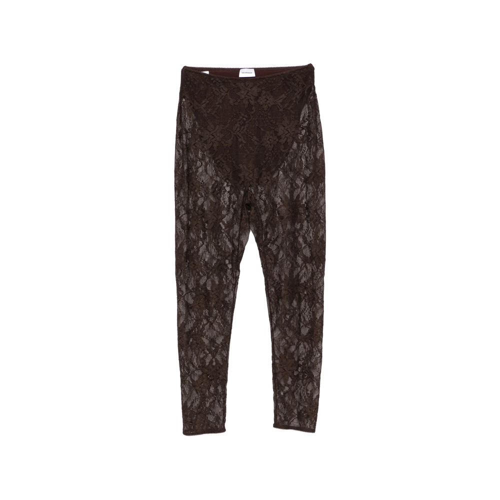 The Andamane Loli Lace-pattern Cropped Leggings