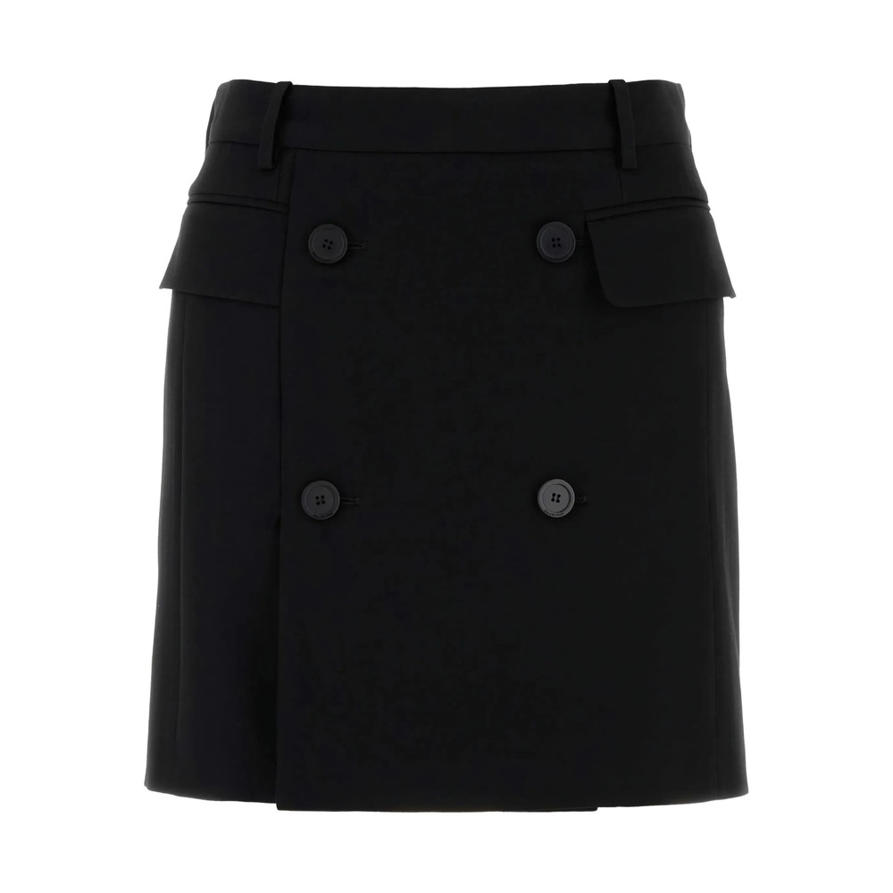 Balenciaga Double-breasted Twill Skirt