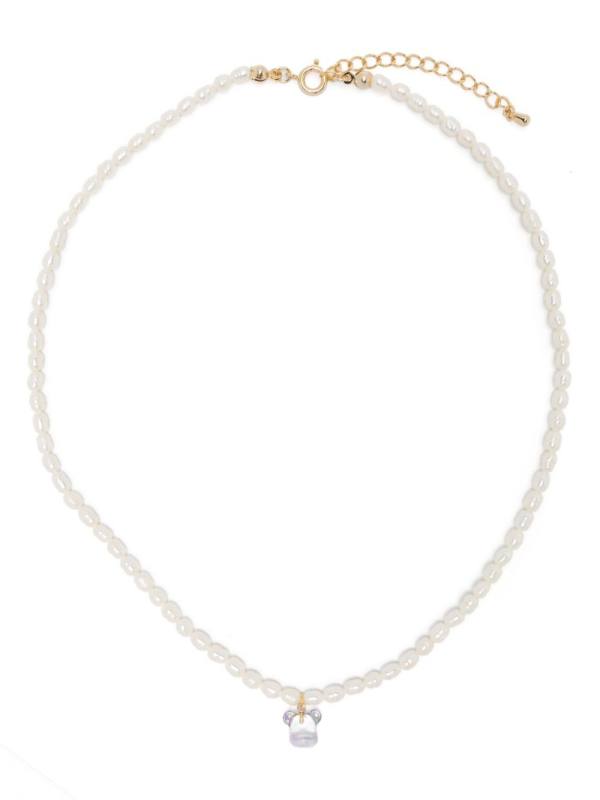 x Dix logo-charm necklace