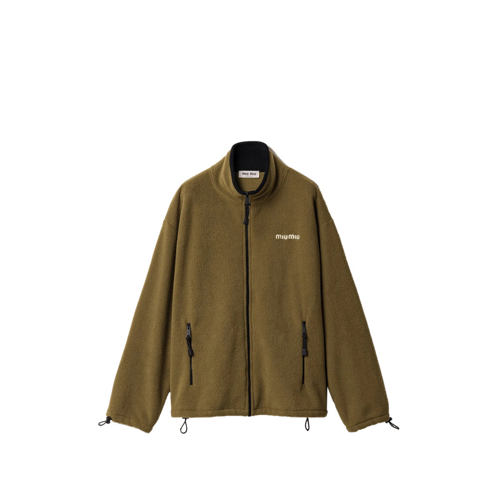 Miu Miu Fleece Zipper Jacket