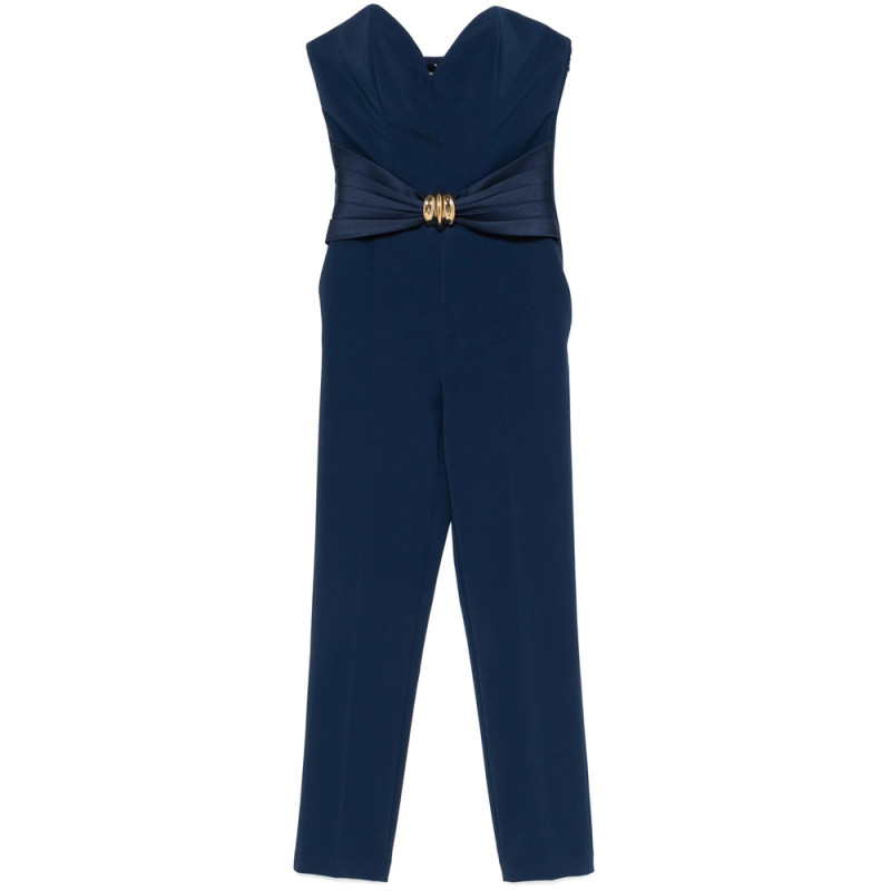 Elisabetta Franchi Bow-detail Crepe Jumpsuit