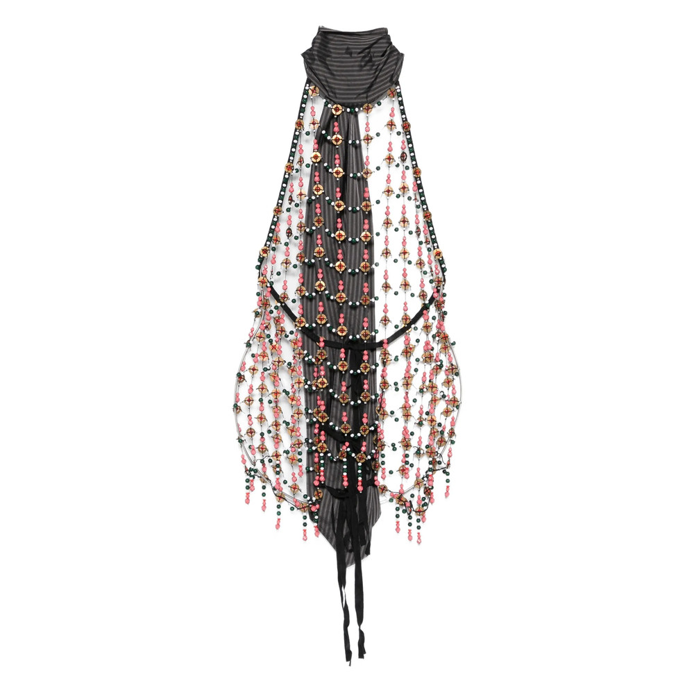 Dries Van Noten Beaded Halterneck Top