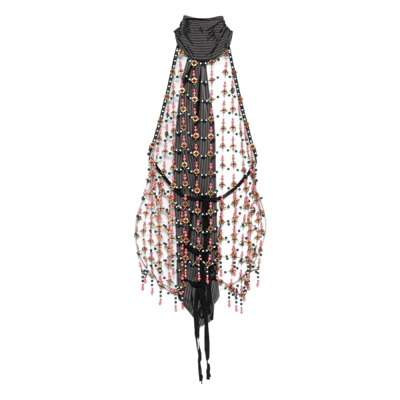 Dries Van Noten Beaded Halterneck Top