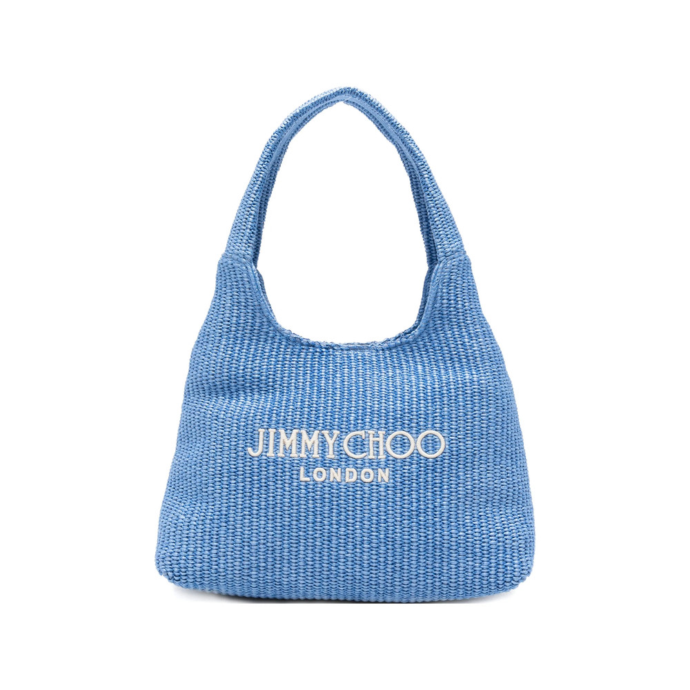 Jimmy Choo Beach Diamond Logo Shoulder Bag