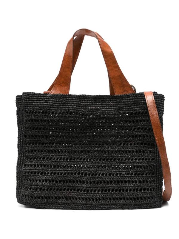Nosy straw tote bag