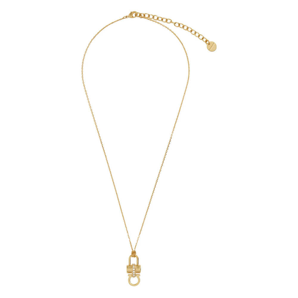 Ferragamo Padlock Pendant Necklace