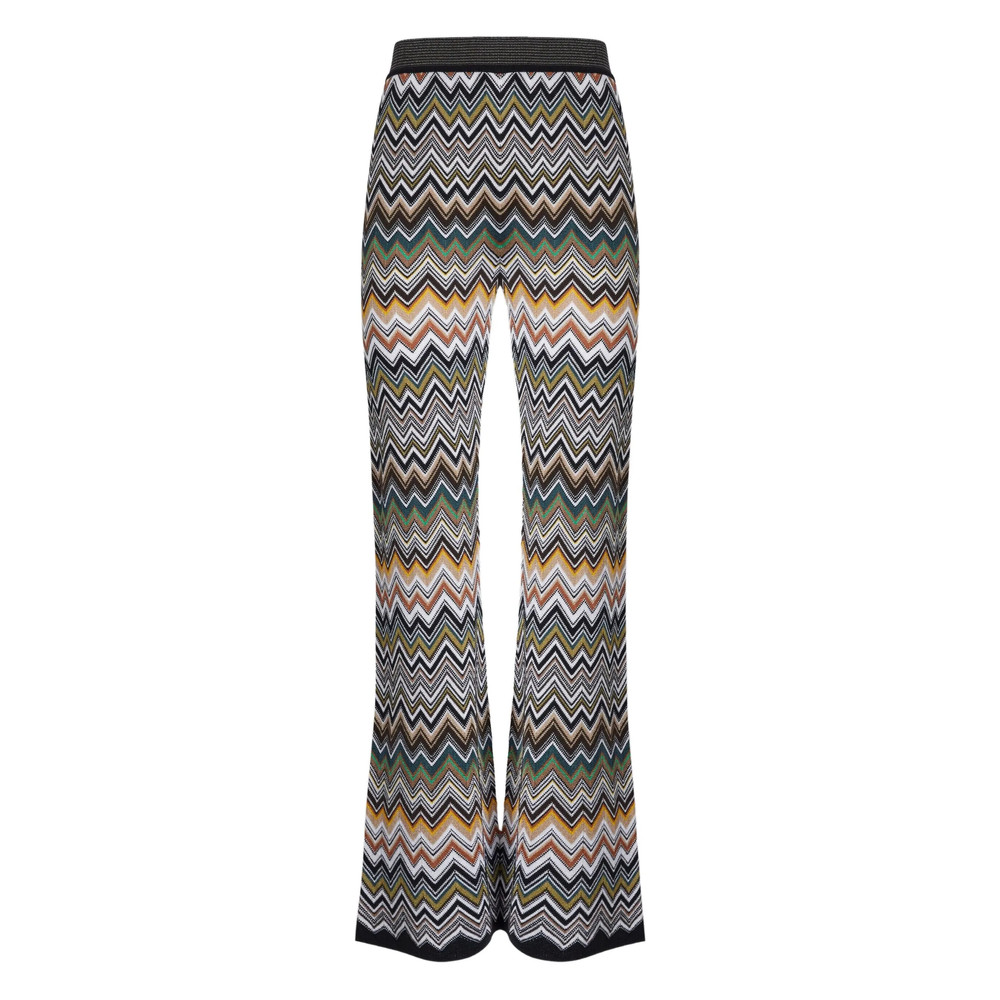 Missoni Chevron-pattern Flared Trousers