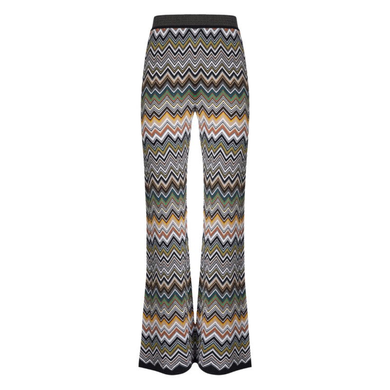 Missoni Chevron-pattern Flared Trousers