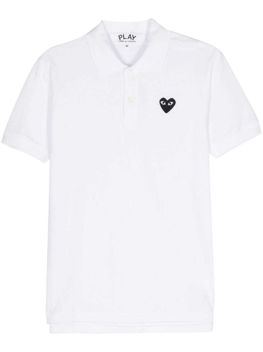 appliqué-logo polo shirt