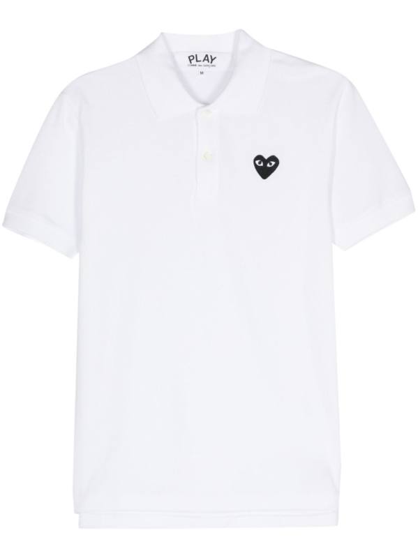 appliqué-logo polo shirt