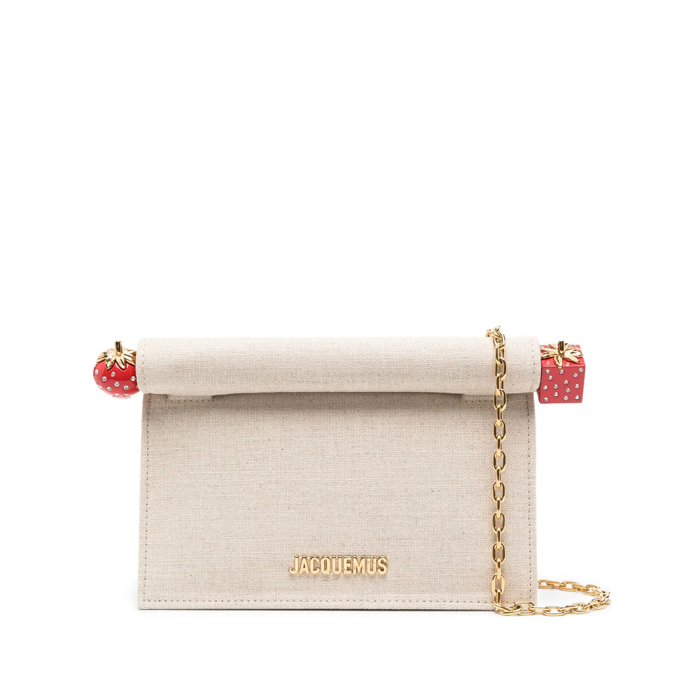 Jacquemus Strawberry-detail Chain Clutch