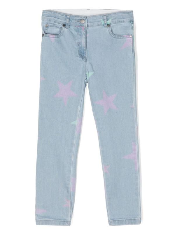 star-print skinny jeans