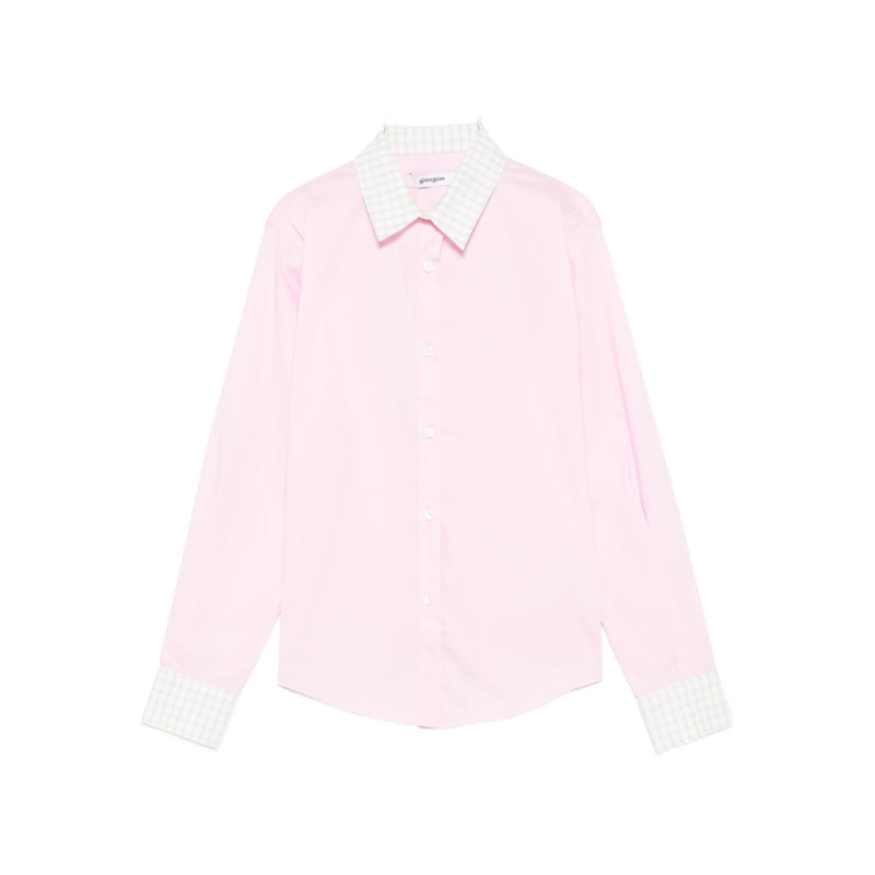 Gimaguas Gingham-trimmed Cotton Shirt