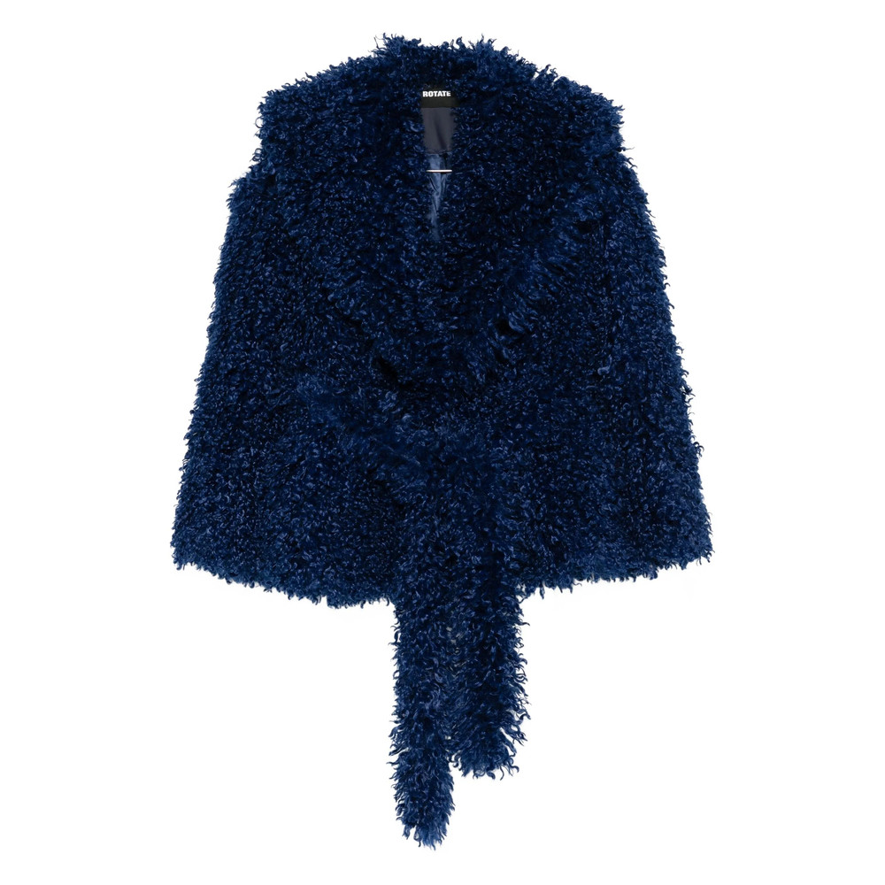 Rotate Faux-fur Belted Jacket