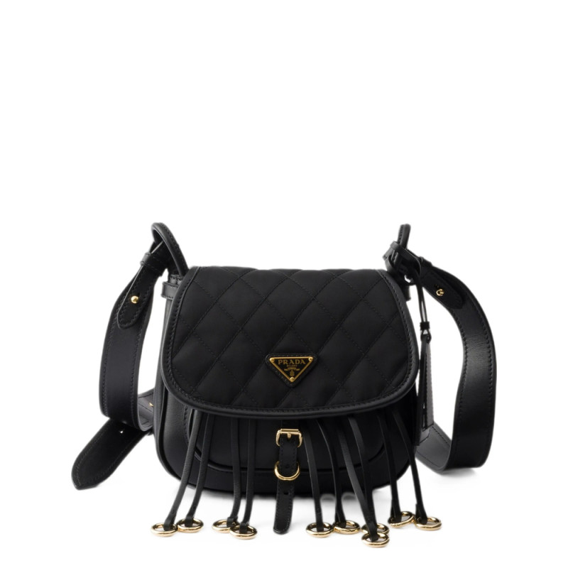 Prada Corsaire Re-Nylon And Leather Mini Shoulder Bag