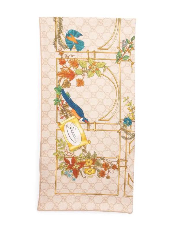 printed silk scarf