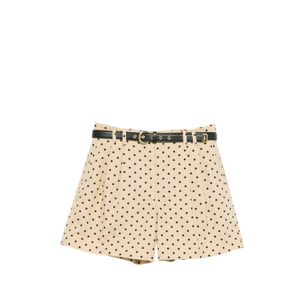 Max Mara Studio Polka-dot Belted Shorts