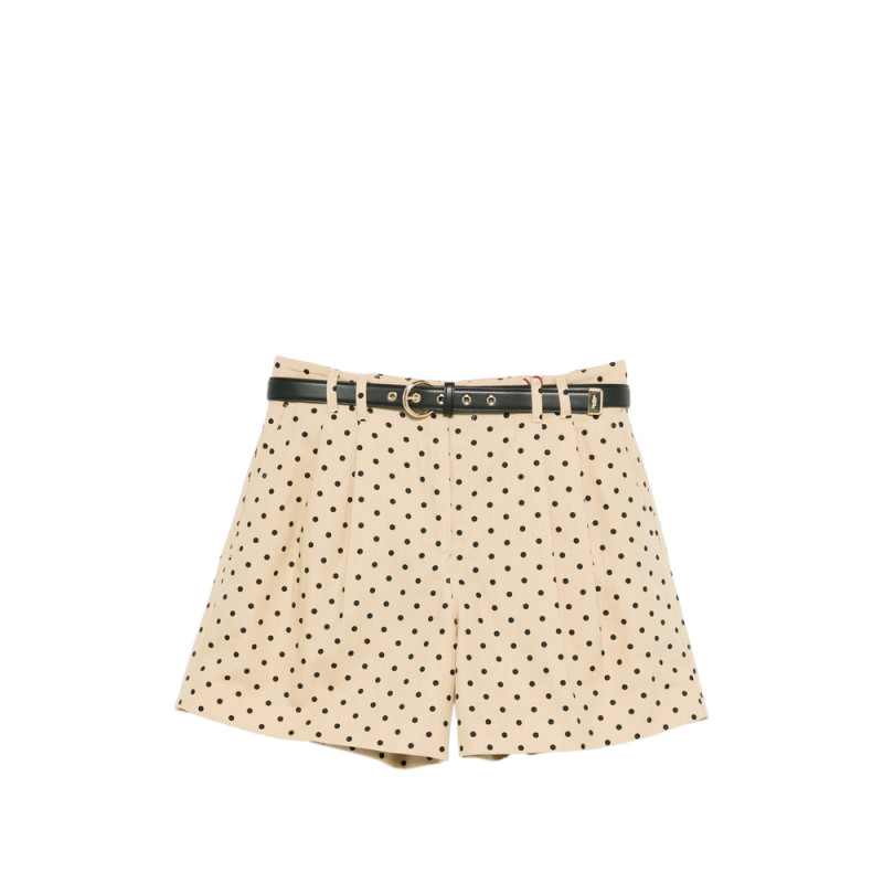Max Mara Studio Polka-dot Belted Shorts