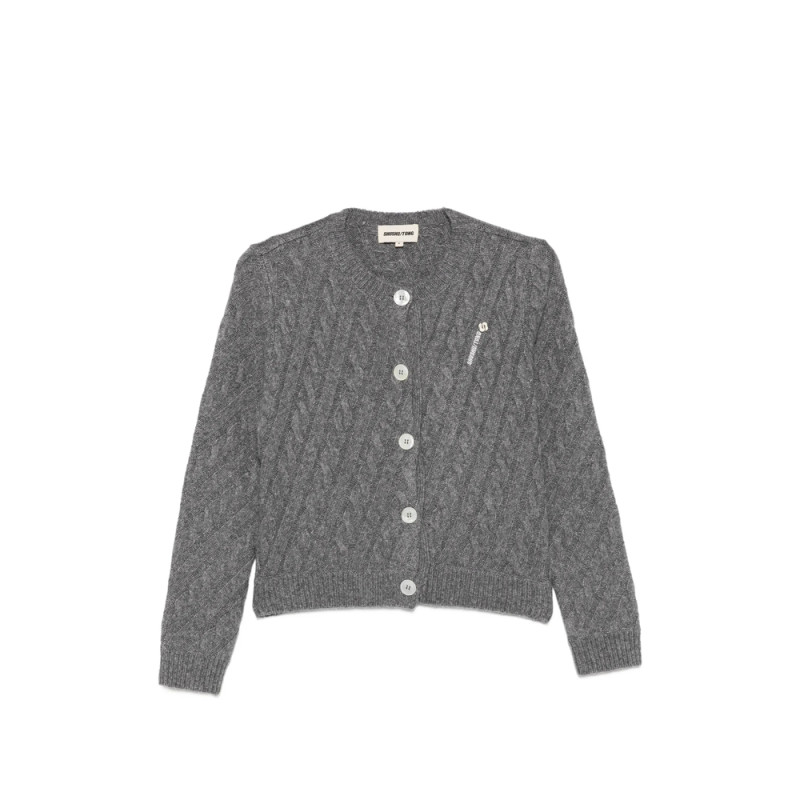 Shushu/tong Cable-knit Button-up Cardigan