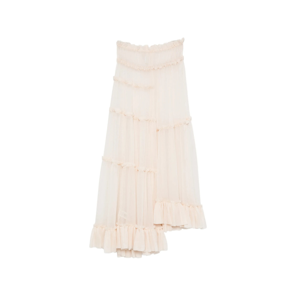 Dries Van Noten Tiered Ruffled Maxi Skirt
